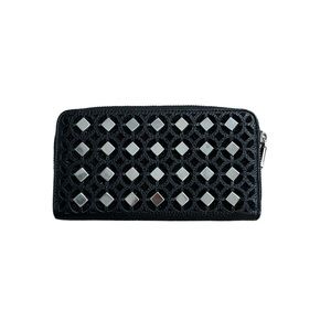 Black and silver handbag